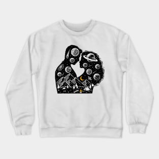 Romantic Universe Illustration Crewneck Sweatshirt